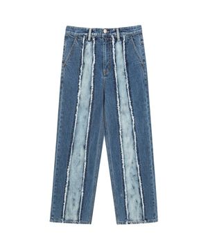 발염 프린팅 와이드 팬츠