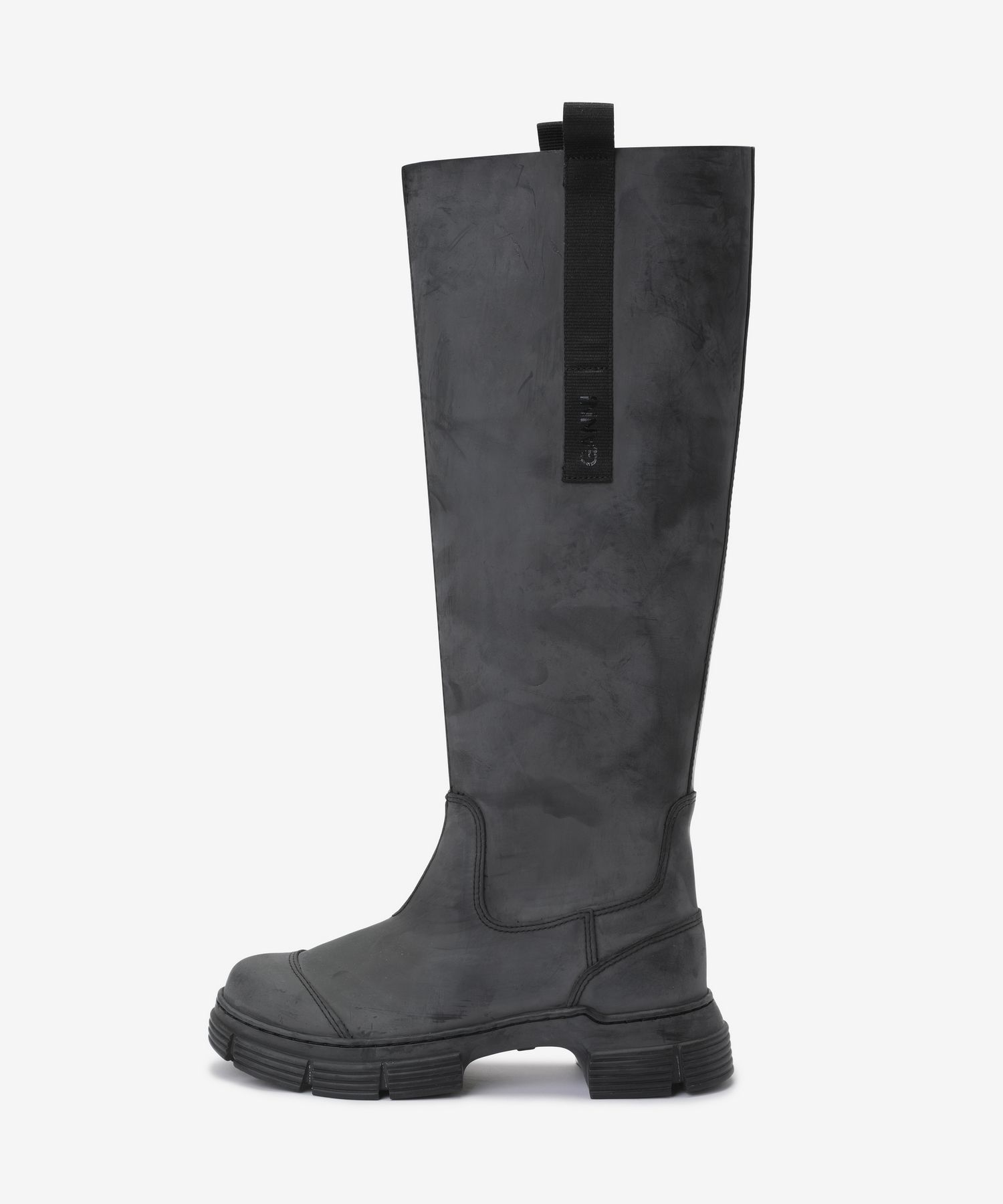 MUSINSA | GANNI Recycle Rubber Country High Boots - Black