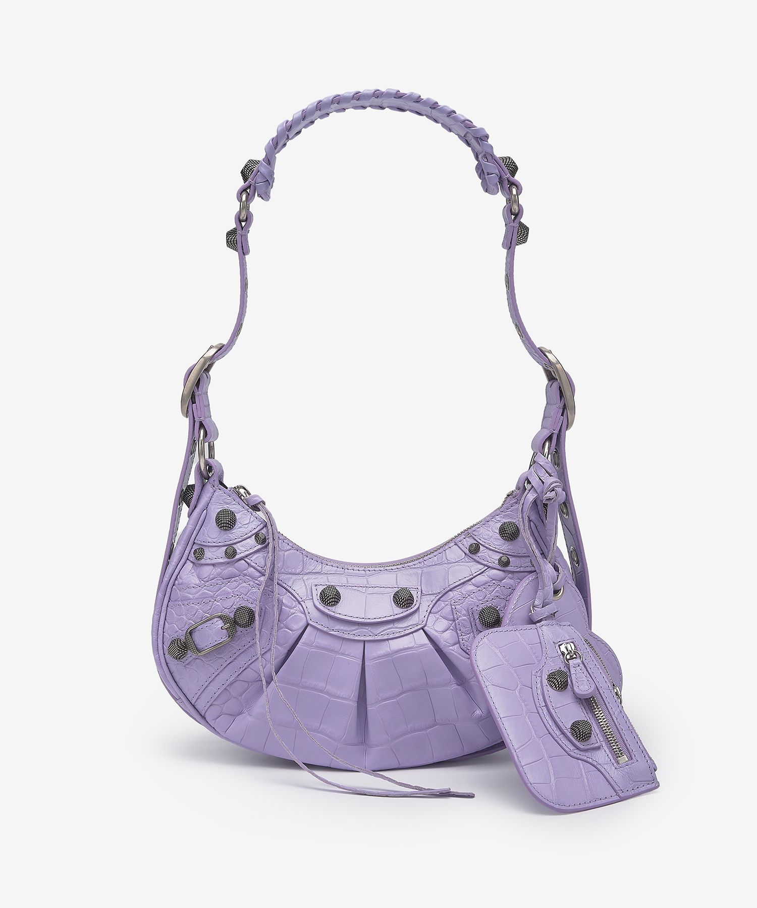 【関税&送料込】Balenciaga Bags Purple Balenciaga Le Cagole S Leather Shoulder Bag | Purple