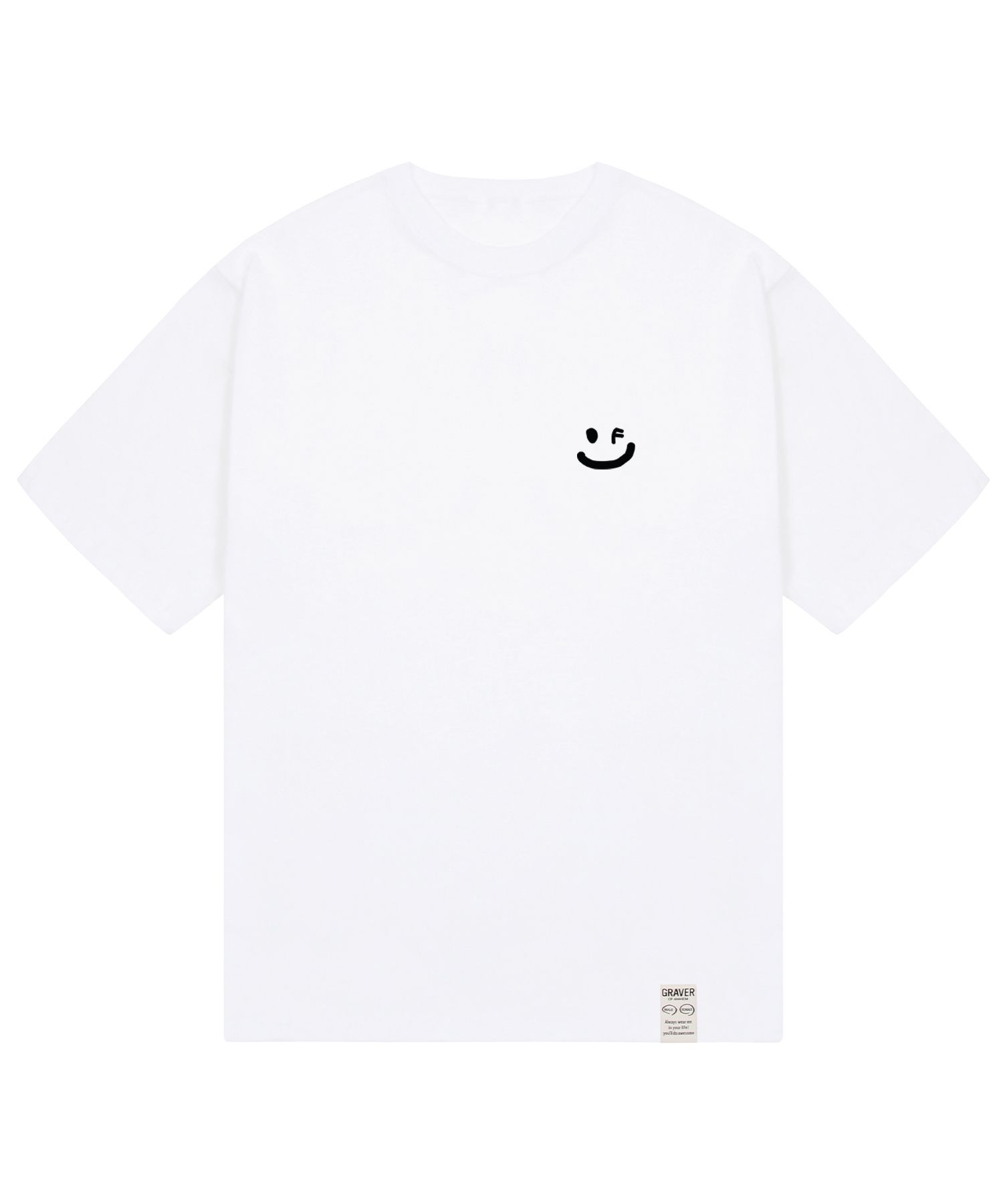 MUSINSA公式 | GRAVER [UNISEX] Small Drawing Smile Short