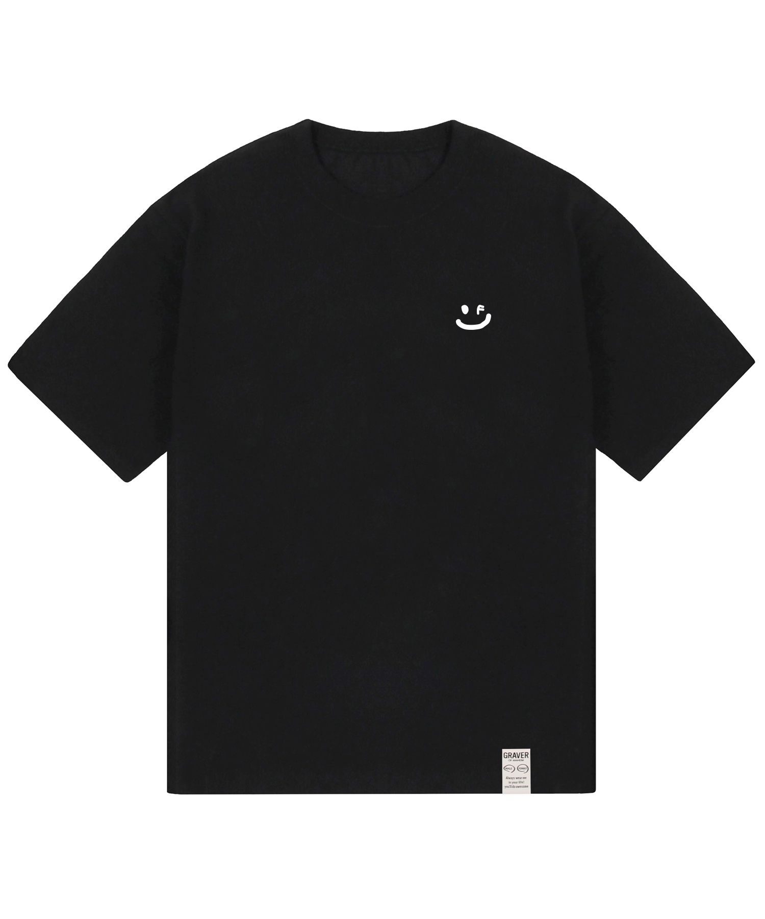 [GRAVER]韓国人気★2-PACK DRAWING SMILE LOGO SHORT SLEEVE TEE MUSINSA | GRAVER [UNISEX] Small Drawing Smile Short Sleeve