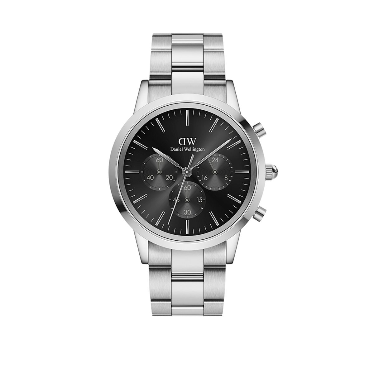 다니엘 웰링턴(DANIEL WELLINGTON) ICONIC CHRONOGRAPH LINK ONYX 크로노그래프 시계