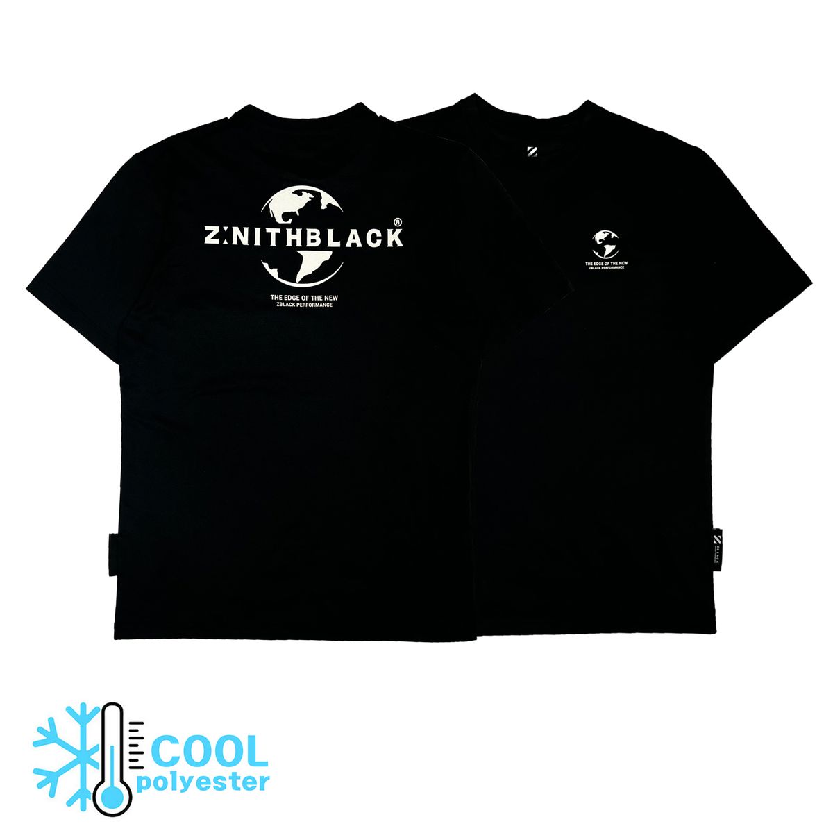 지블랙(ZBLACK) 제니스블랙 퍼포먼스 로고 소로나 반팔 티셔츠(Black)
