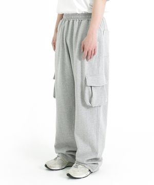 유틸리티 카고 스트링 팬츠_그레이
