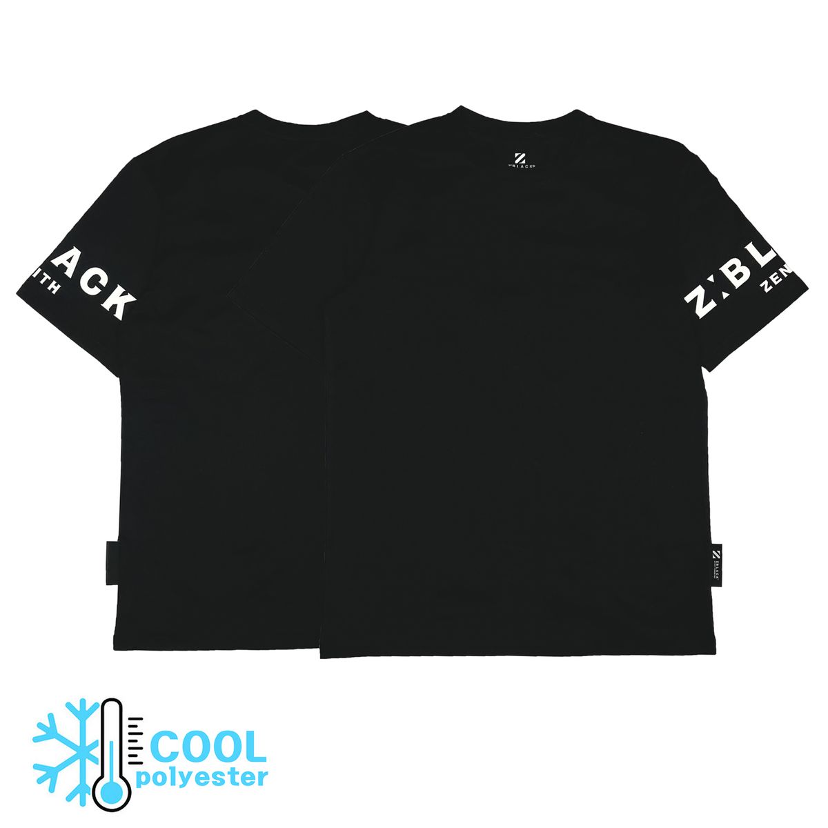 지블랙(ZBLACK) 제니스블랙 암사이드 레터링 소로나 반팔 티셔츠(Black)