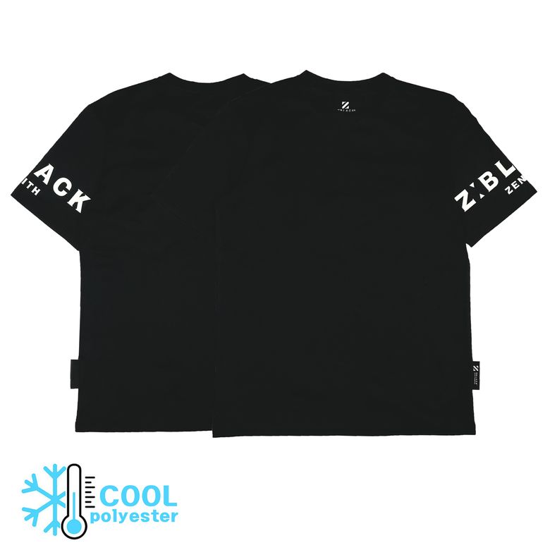 제니스블랙 암사이드 레터링 소로나 반팔 티셔츠(Black)