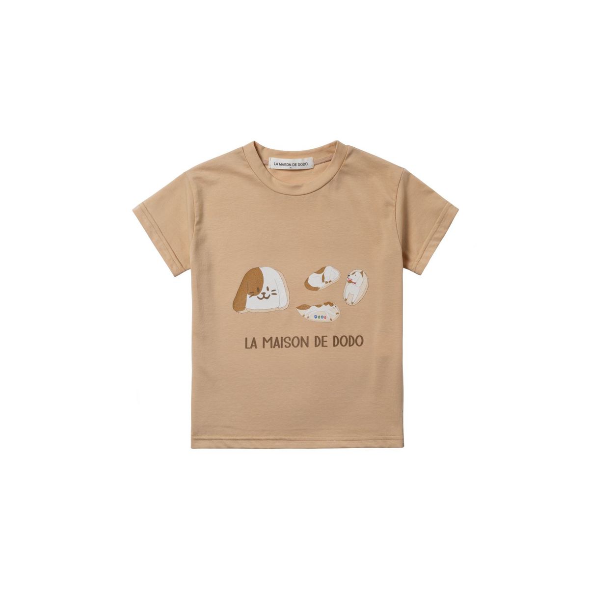 라메종드도도(LA MAISON DE DODO) Basic Dodo Short Sleeve T-Shirt with Puppy Cookies_반팔티
