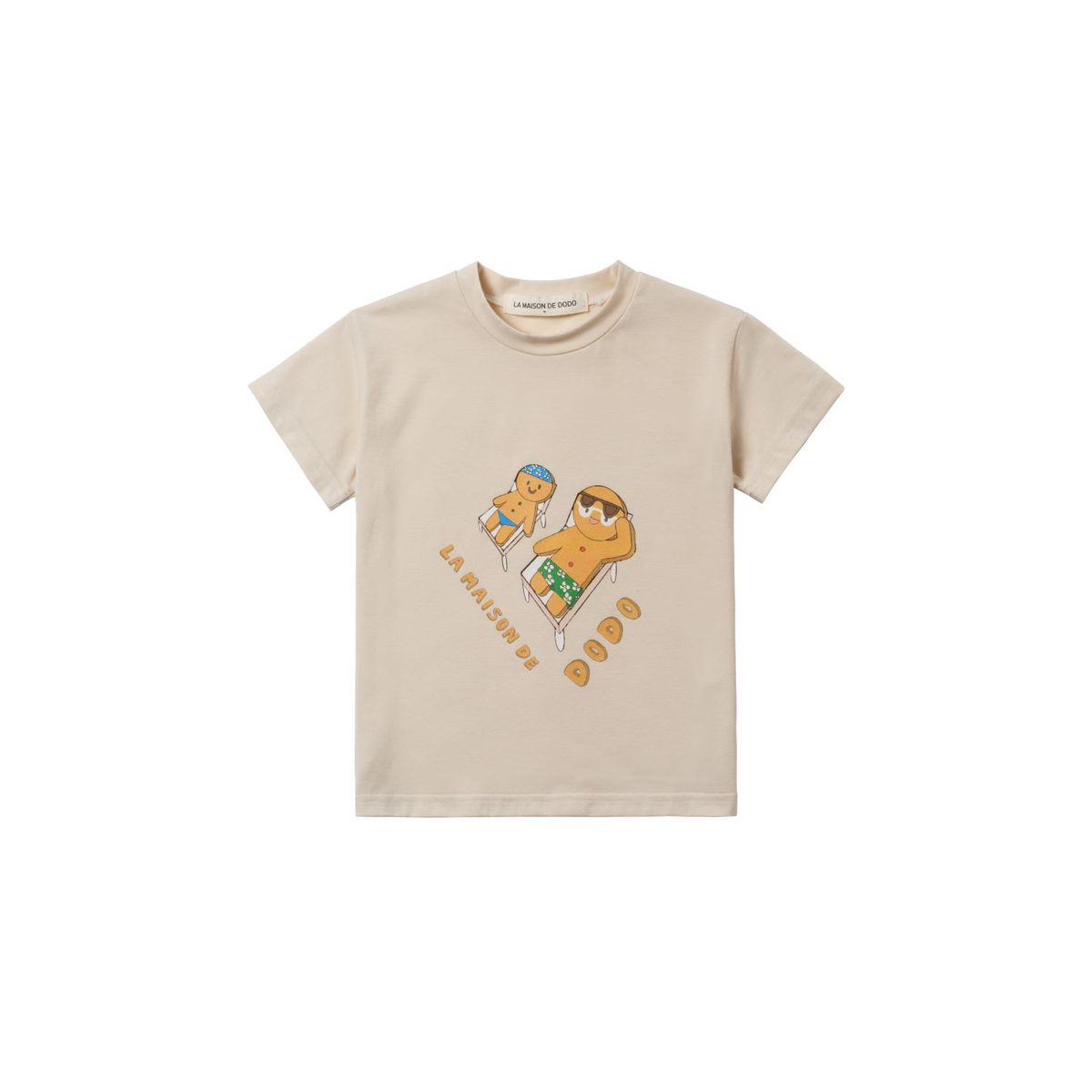 라메종드도도(LA MAISON DE DODO) Basic Dodo Short Sleeve T-Shirt with Tanning Cookies_반팔티