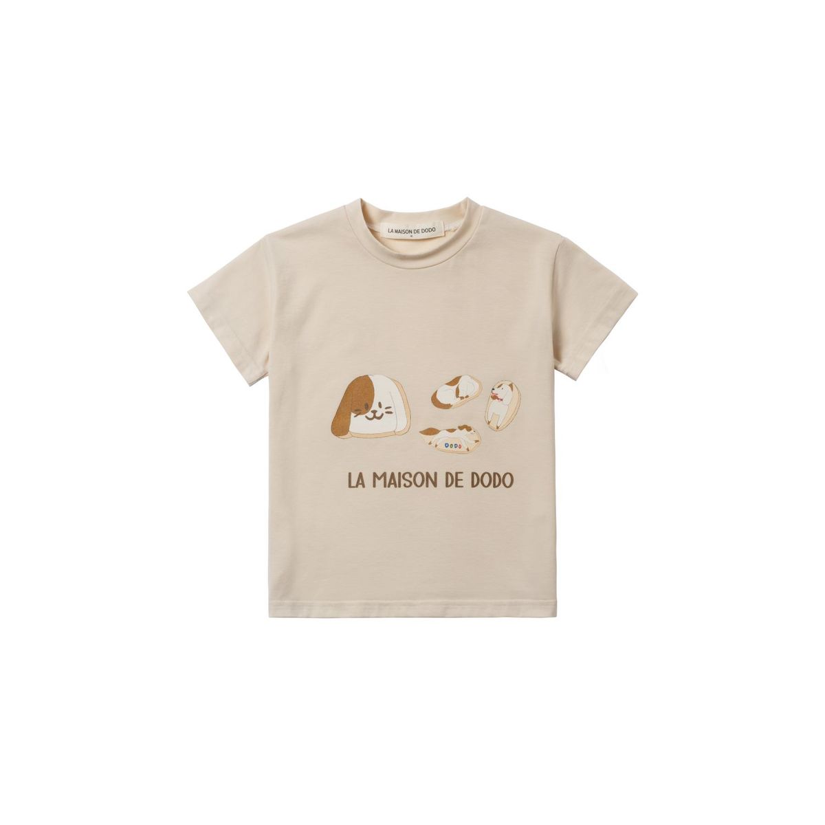 라메종드도도(LA MAISON DE DODO) Basic Dodo Short Sleeve T-Shirt with Puppy Cookies_반팔티