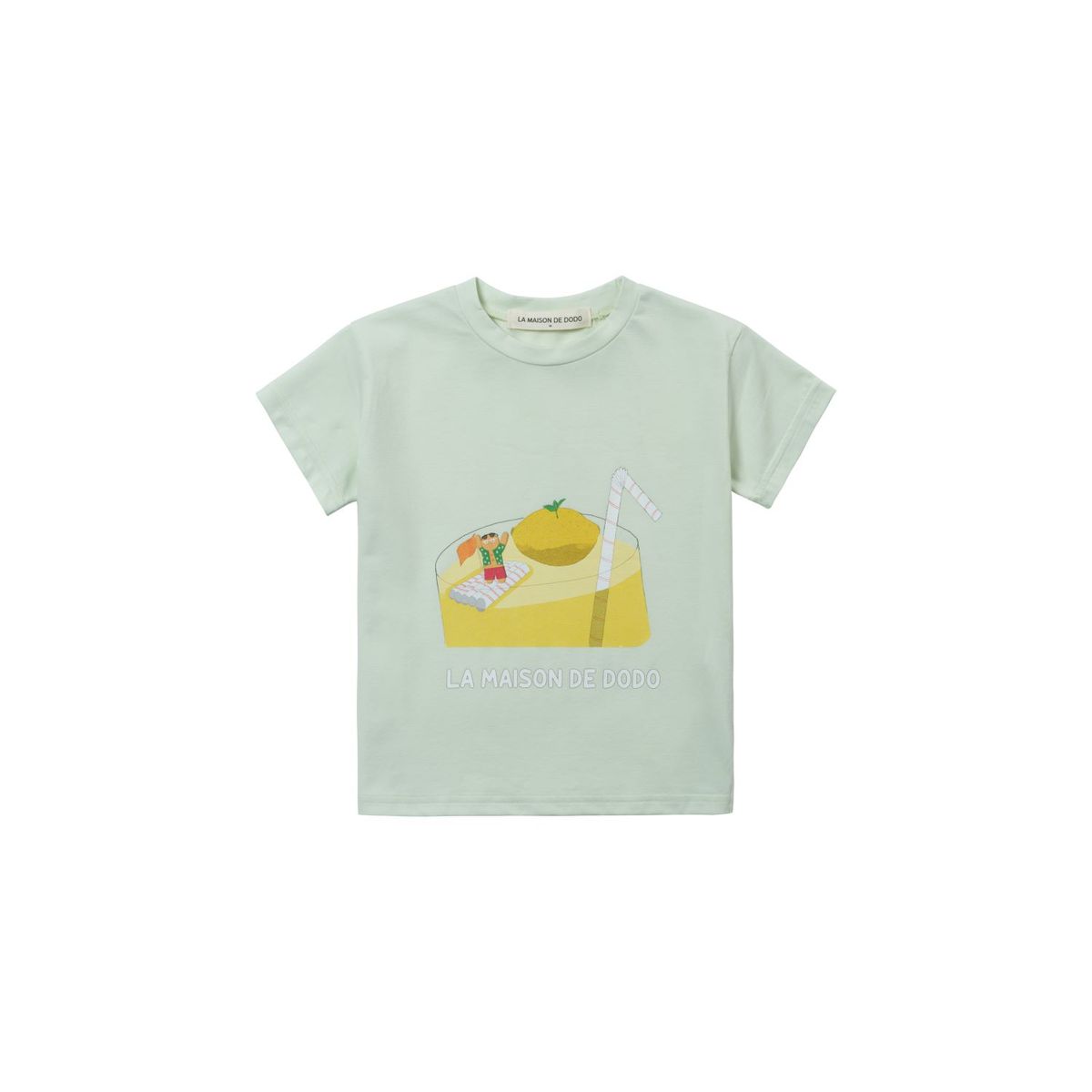 라메종드도도(LA MAISON DE DODO) Basic Dodo Short Sleeve T-Shirt with Lemonade Island_반팔티