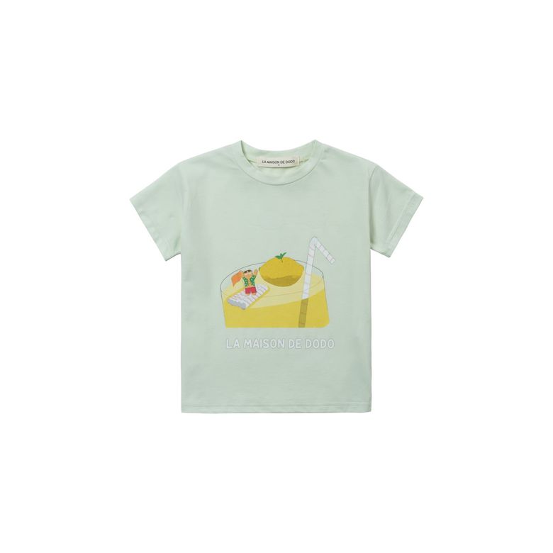 Basic Dodo Short Sleeve T-Shirt with Lemonade Island_반팔티