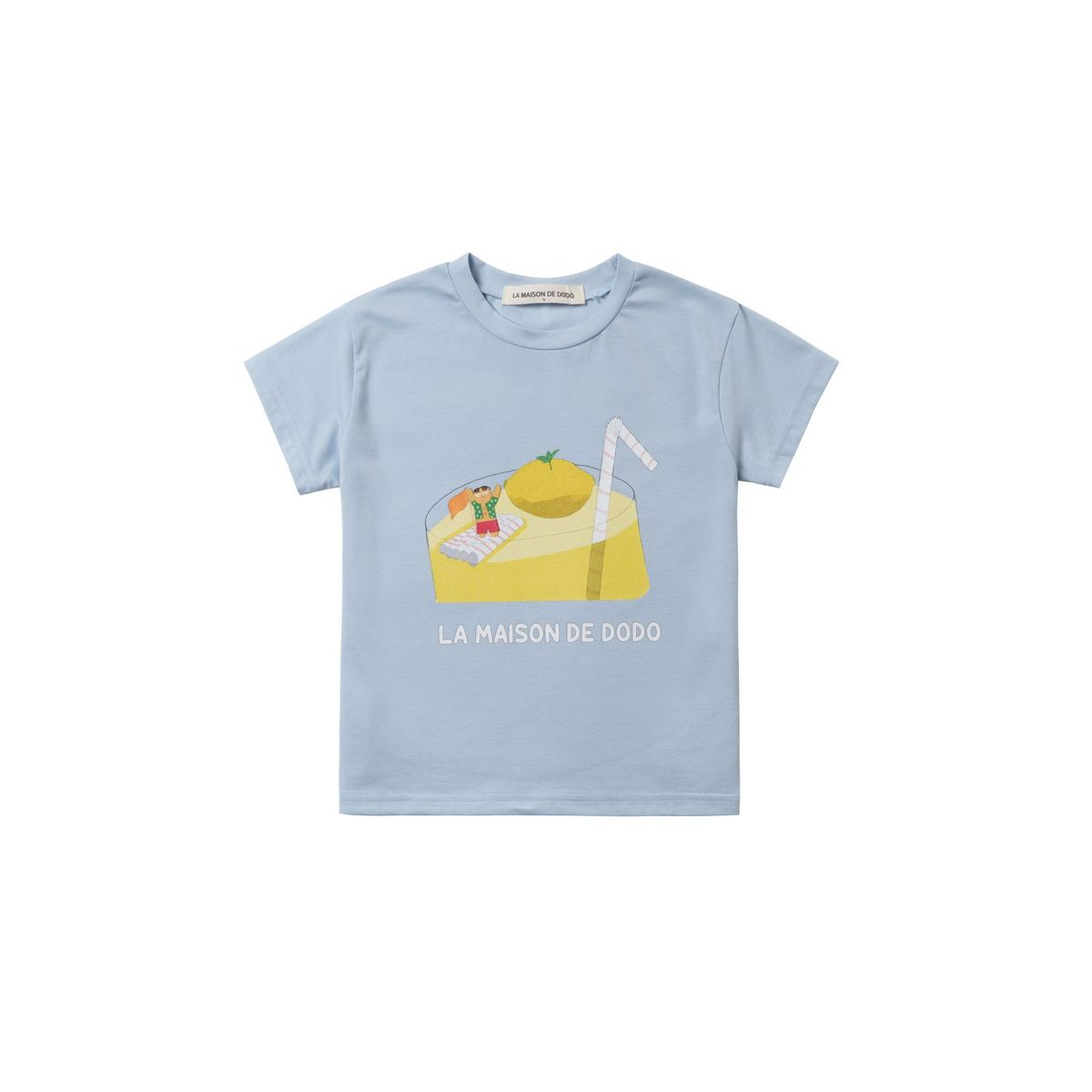 라메종드도도(LA MAISON DE DODO) Basic Dodo Short Sleeve T-Shirt with Lemonade Island_반팔티