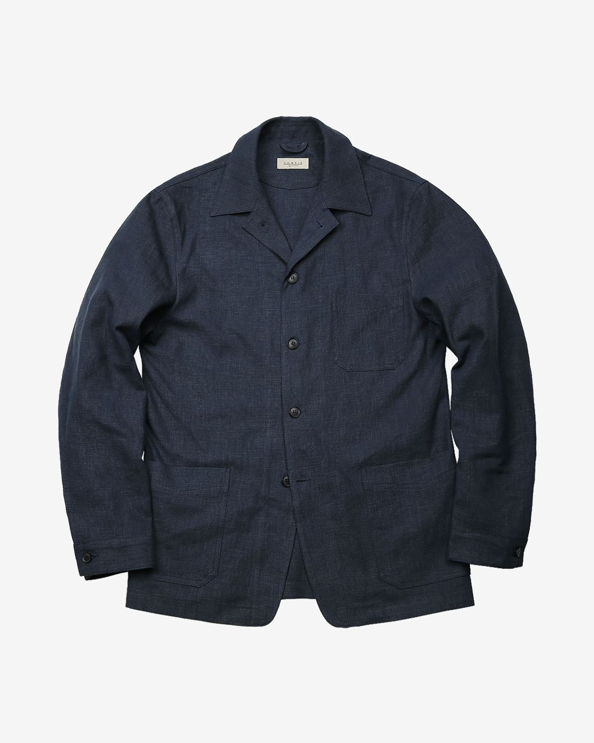 솔티(SORTIE) 8s Linen French Work Jacket (Navy)