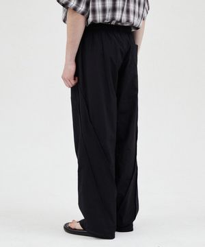 PINCHED TRACK PANTS - BLACK