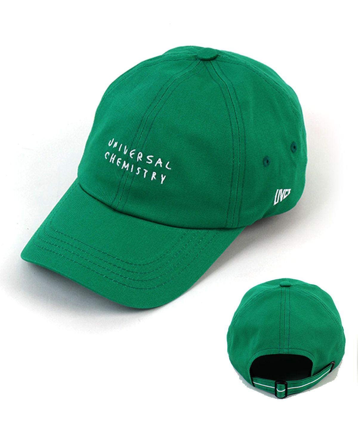 유니버셜 케미스트리(UNIVERSAL CHEMISTRY) Front Logo Cotton Green Ballcap 코튼볼캡