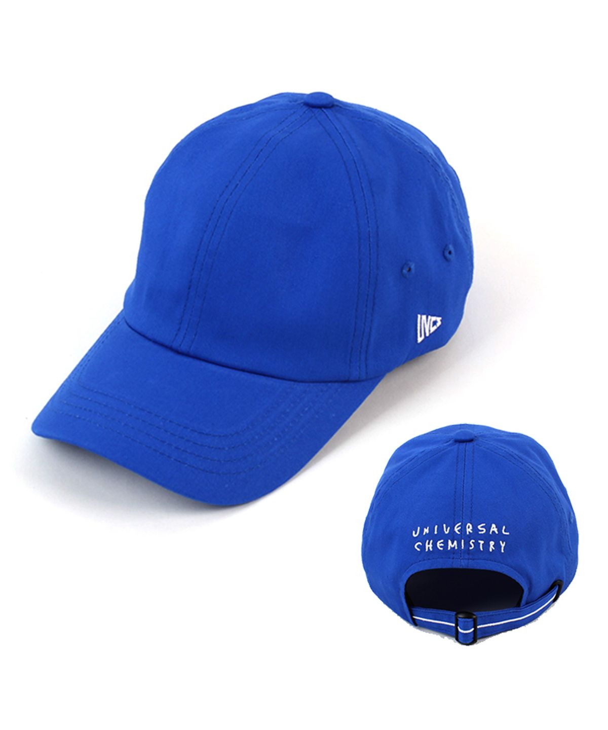 유니버셜 케미스트리(UNIVERSAL CHEMISTRY) Back Logo Cotton Blue Ballcap 코튼볼캡