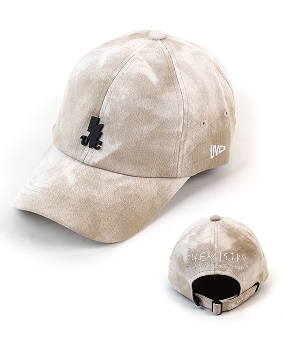 유니버셜 케미스트리(UNIVERSAL CHEMISTRY) Thunder Dyed Beige Ballcap 나염볼캡