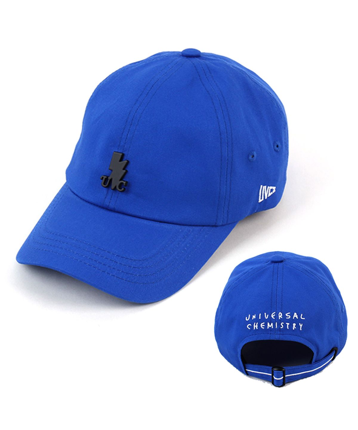 유니버셜 케미스트리(UNIVERSAL CHEMISTRY) Black Thunder Cotton Blue Ballcap 코튼볼캡