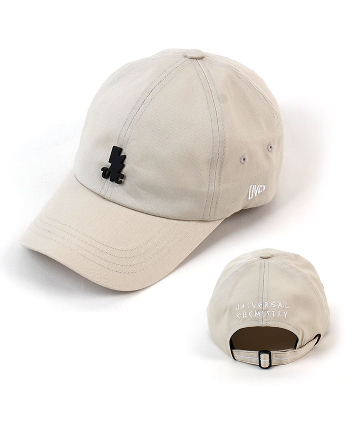 유니버셜 케미스트리(UNIVERSAL CHEMISTRY) Black Thunder Cotton Beige Ballcap 코튼볼캡
