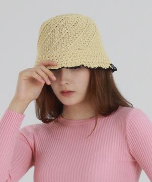 Bohem Knit bucket (보헴니트 버킷햇) beige