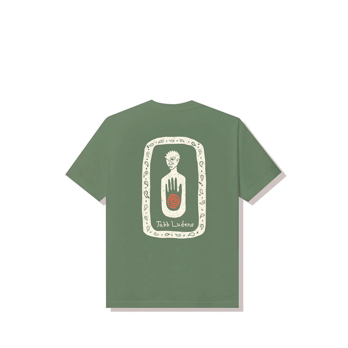 탭루덴스(TABBLUDENS) Paisley Tee_Olive Khaki