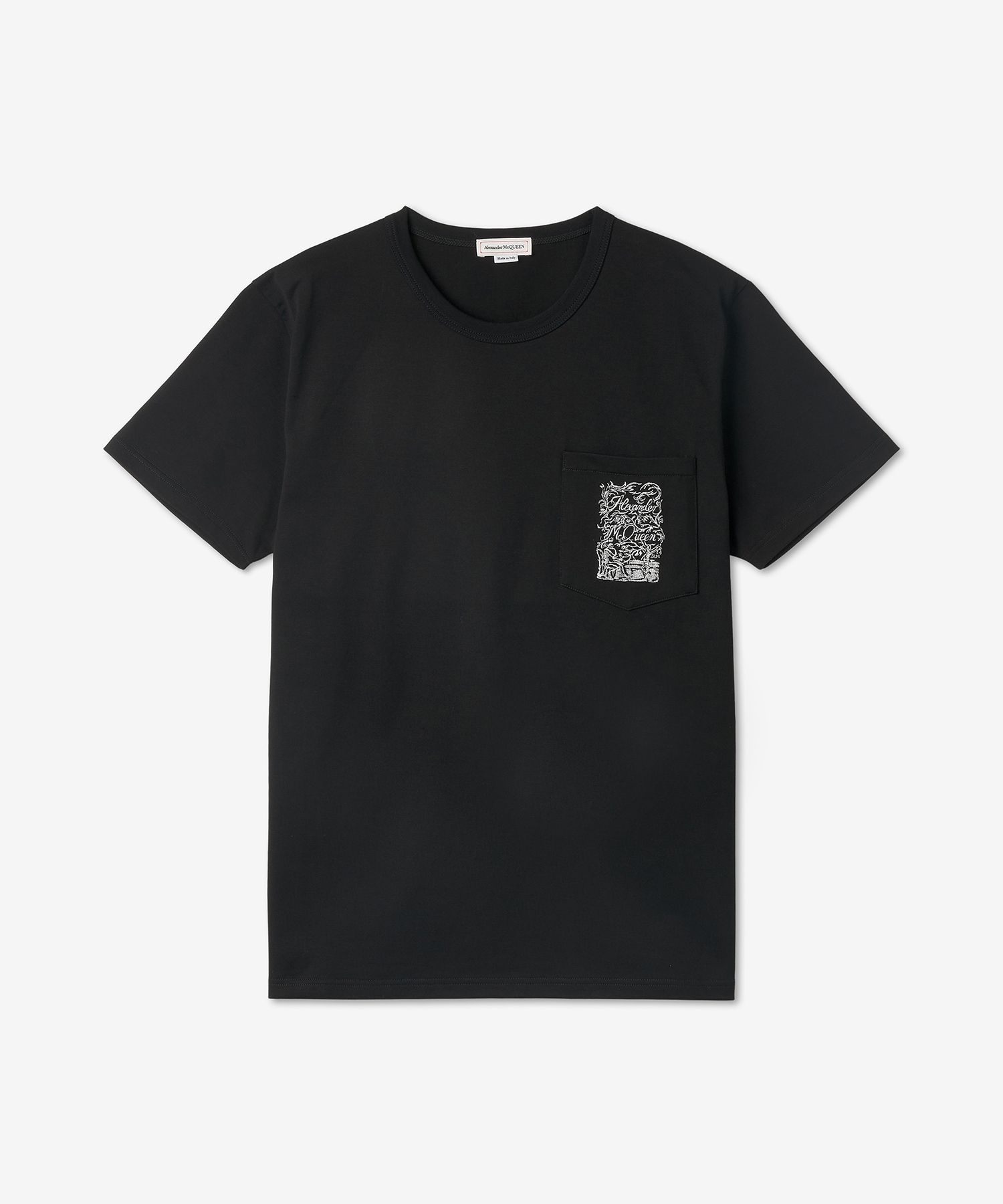 ★alexander mcqueen★ Blake Logo Print Short Sleeve T-Shirt MUSINSA | ALEXANDER McQUEEN Blake Logo Print Short-Sleeved T