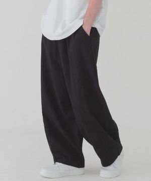 컴포터블 린넨 벌룬 팬츠 (블랙)