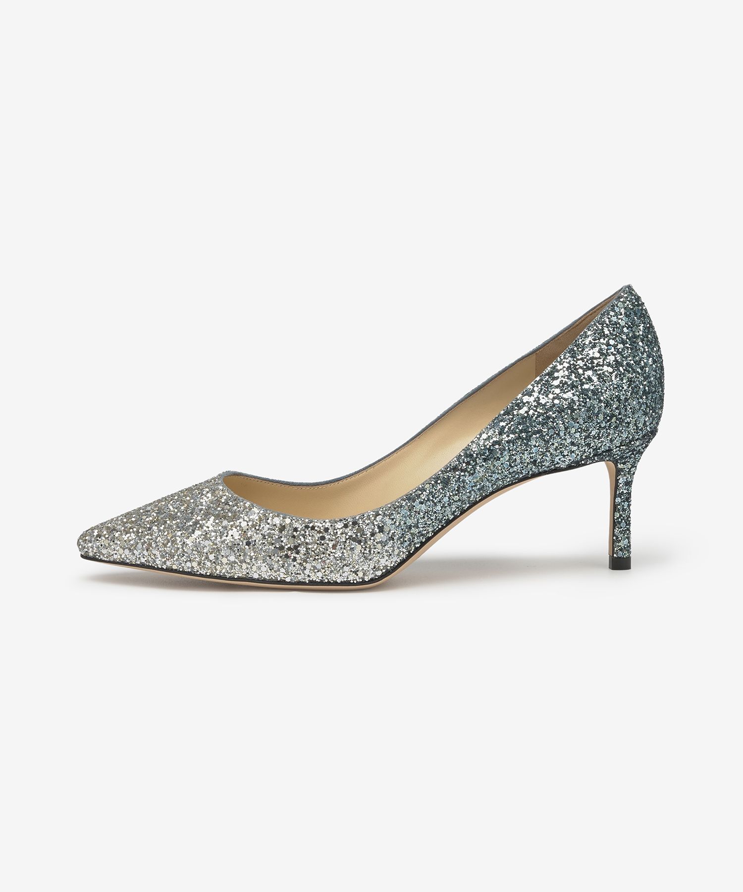 JIMMY CHOO ROMY 60 グリッター パンプス ハイヒール シルバー JIMMY CHOO ROMY 60 グリッター パンプス ハイヒール シルバー
