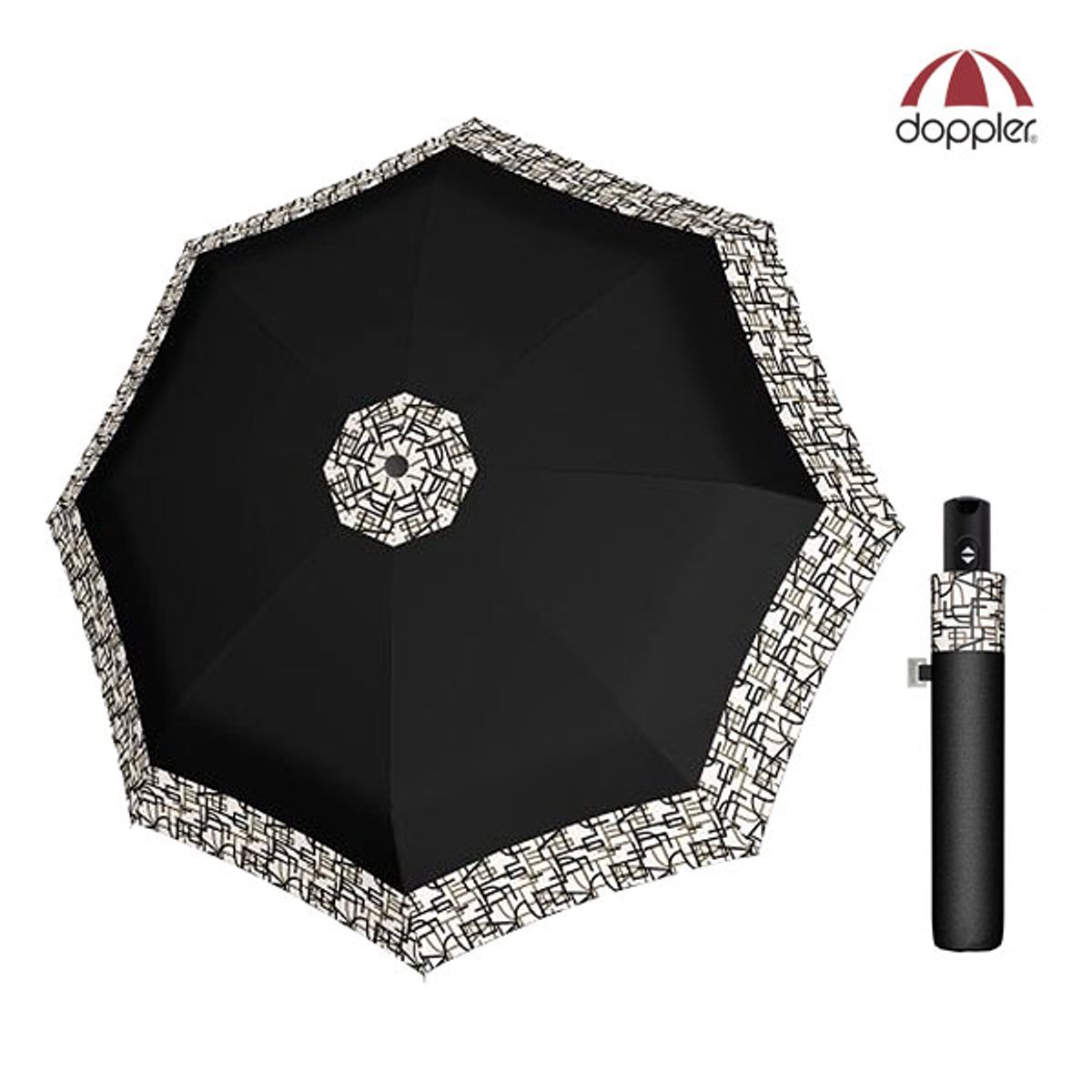도플러(DOPPLER) Carbon steel 3단 완자동 우산 IUDA-2322
