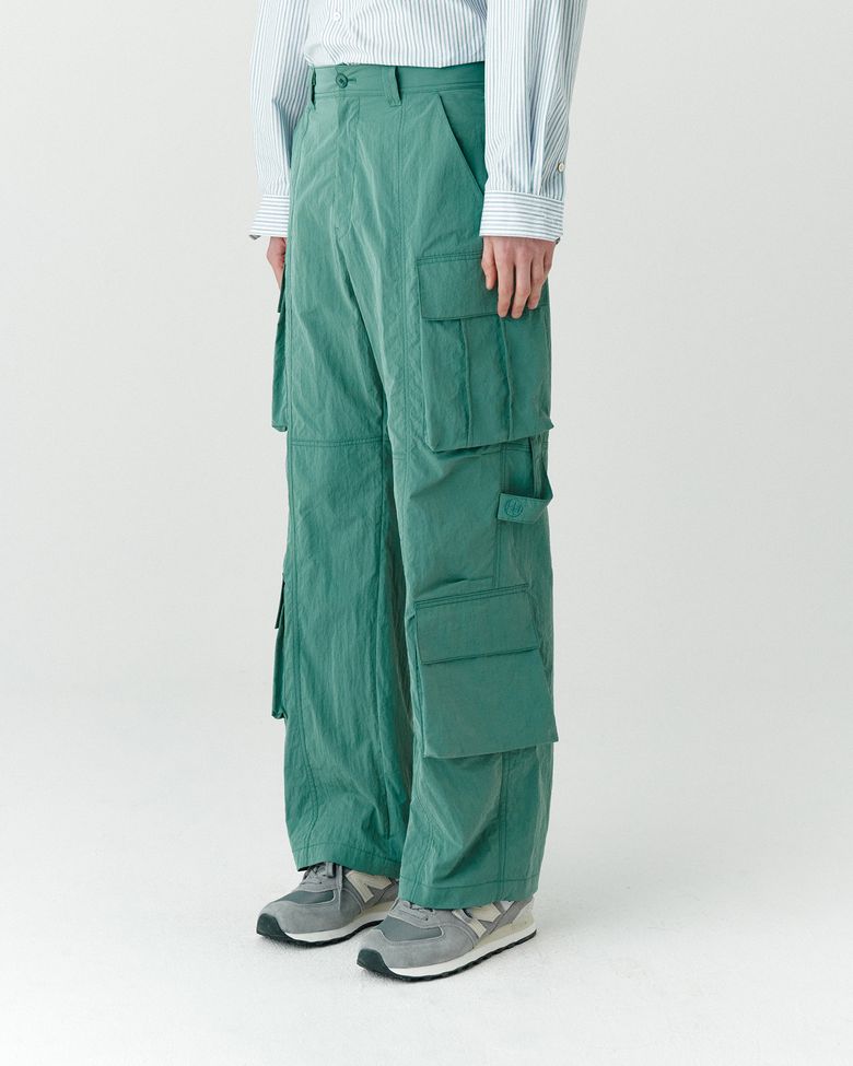 HET STRAP CARGO PANTS GREEN