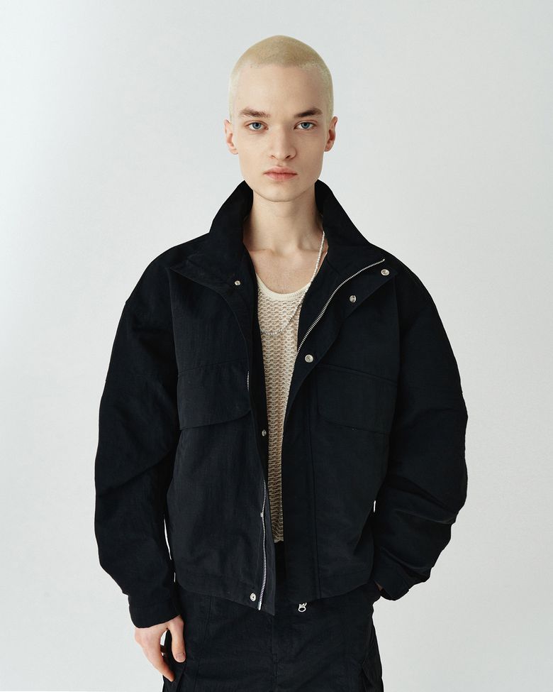 OVERSIZED BOMBER JACKET BLACK