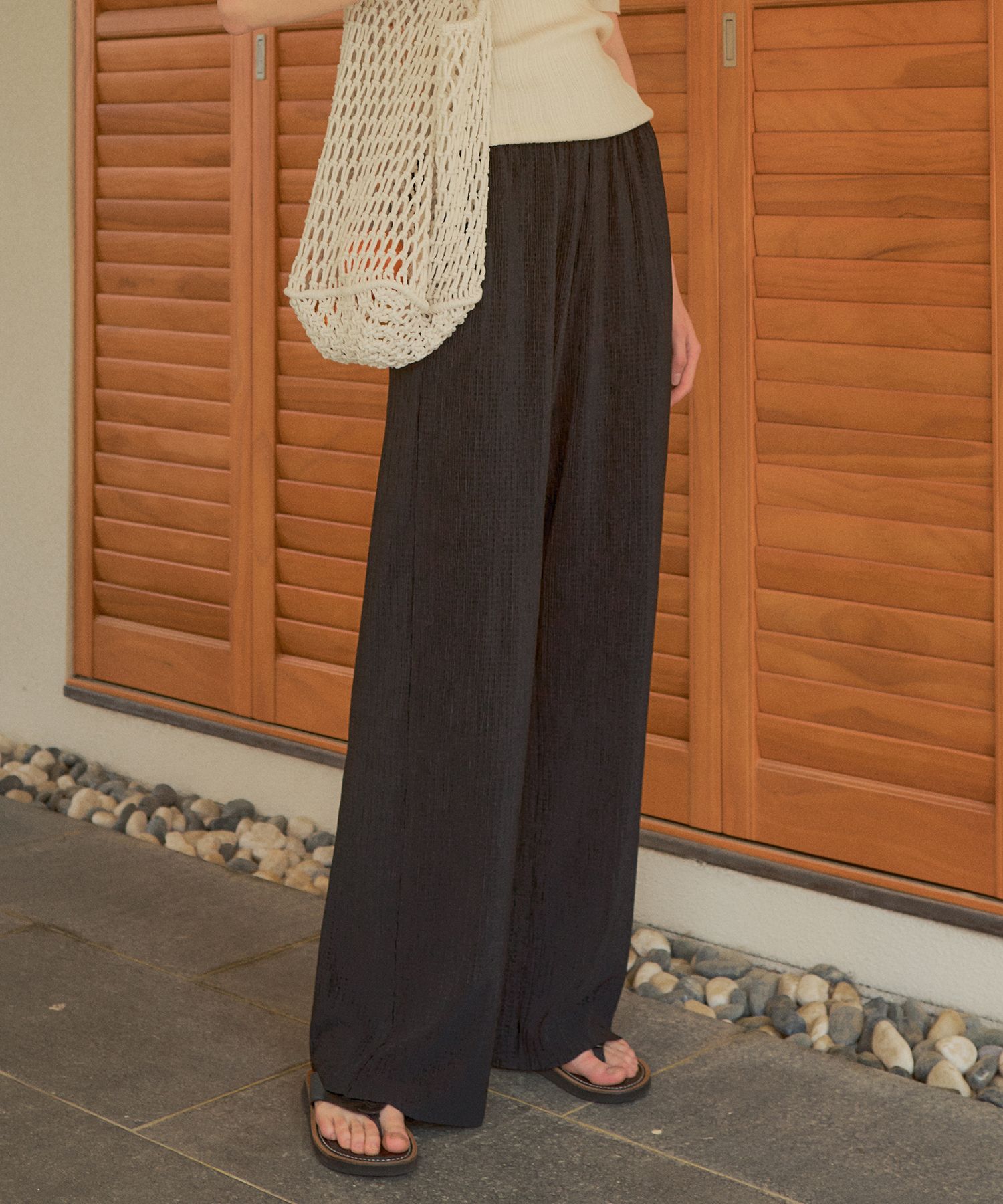 パンツ Siyazu SIPT7075 Pleated Banding Pants_Black MUSINSA | SIYAZU SIPT7075 Pleats Banding Pants_Black
