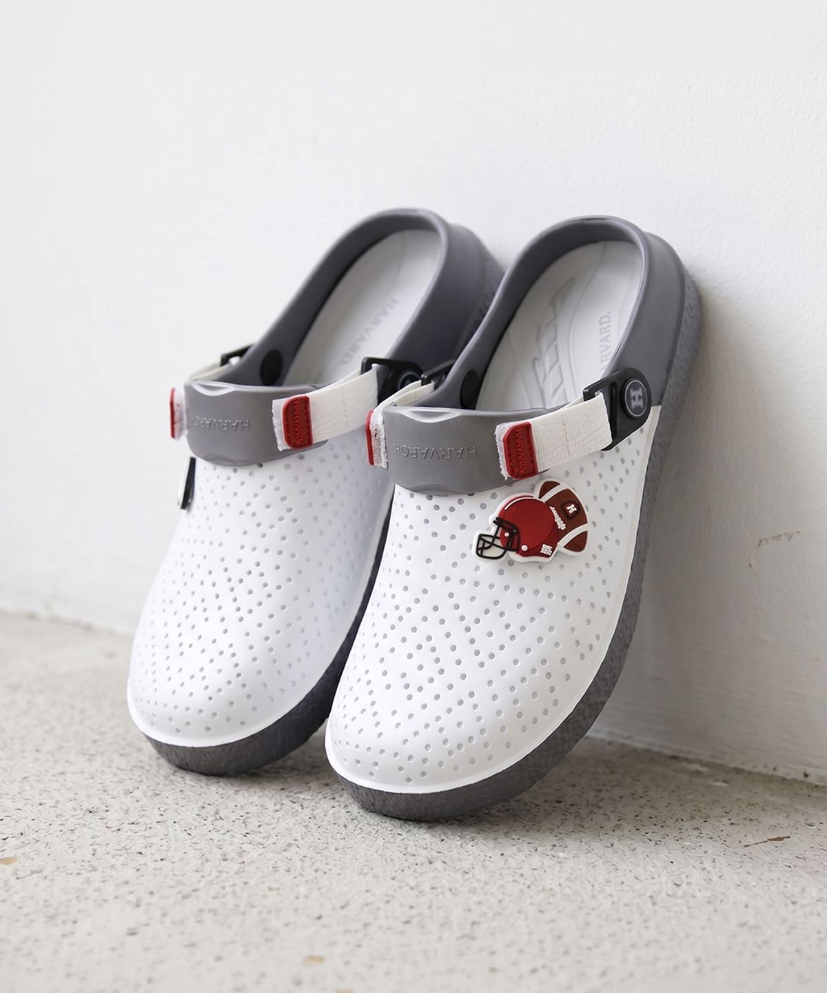 하버드 슈즈(HARVARD SHOES) 이다 남여공용 데일리 밴딩 샌들슬리퍼 화이트