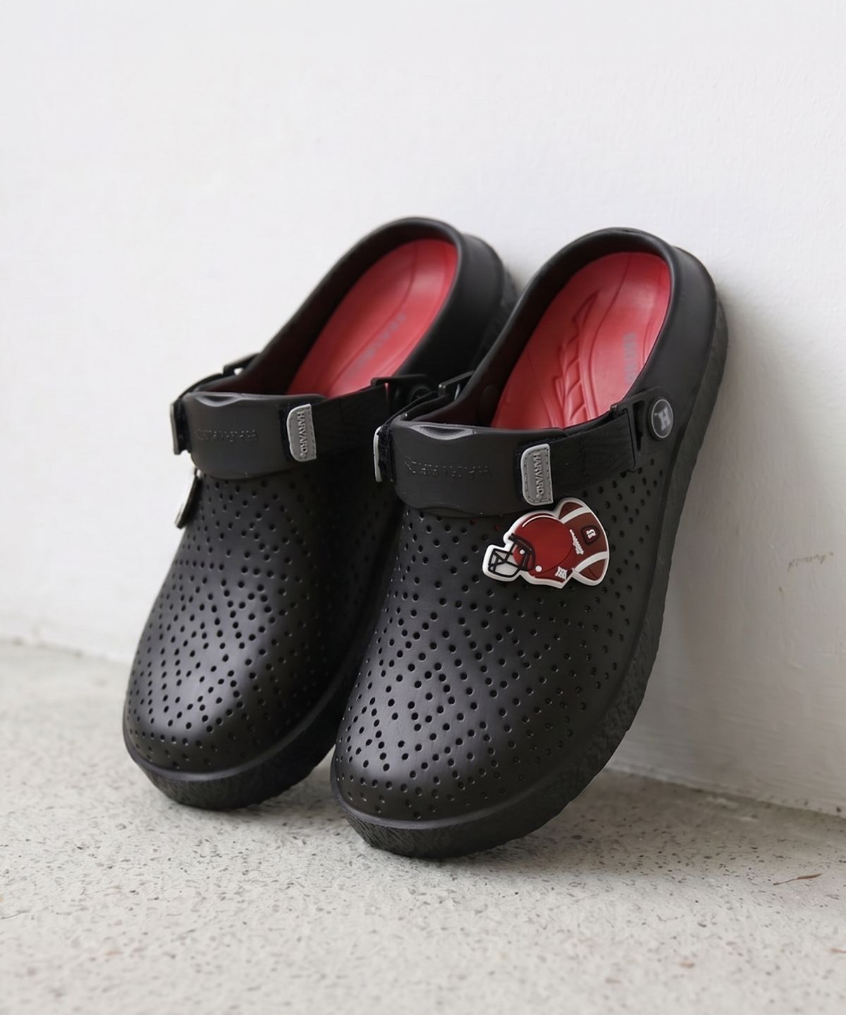 하버드 슈즈(HARVARD SHOES) 이다 남여공용 데일리 밴딩 샌들슬리퍼 블랙