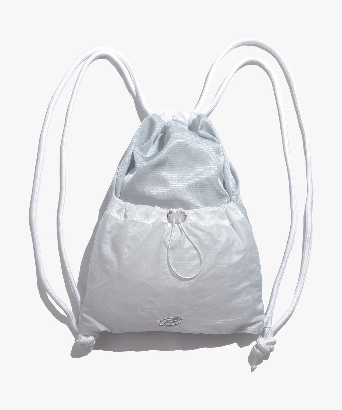 피스메이커(PIECE MAKER) EX NYLON GYM SACK (SILVER)