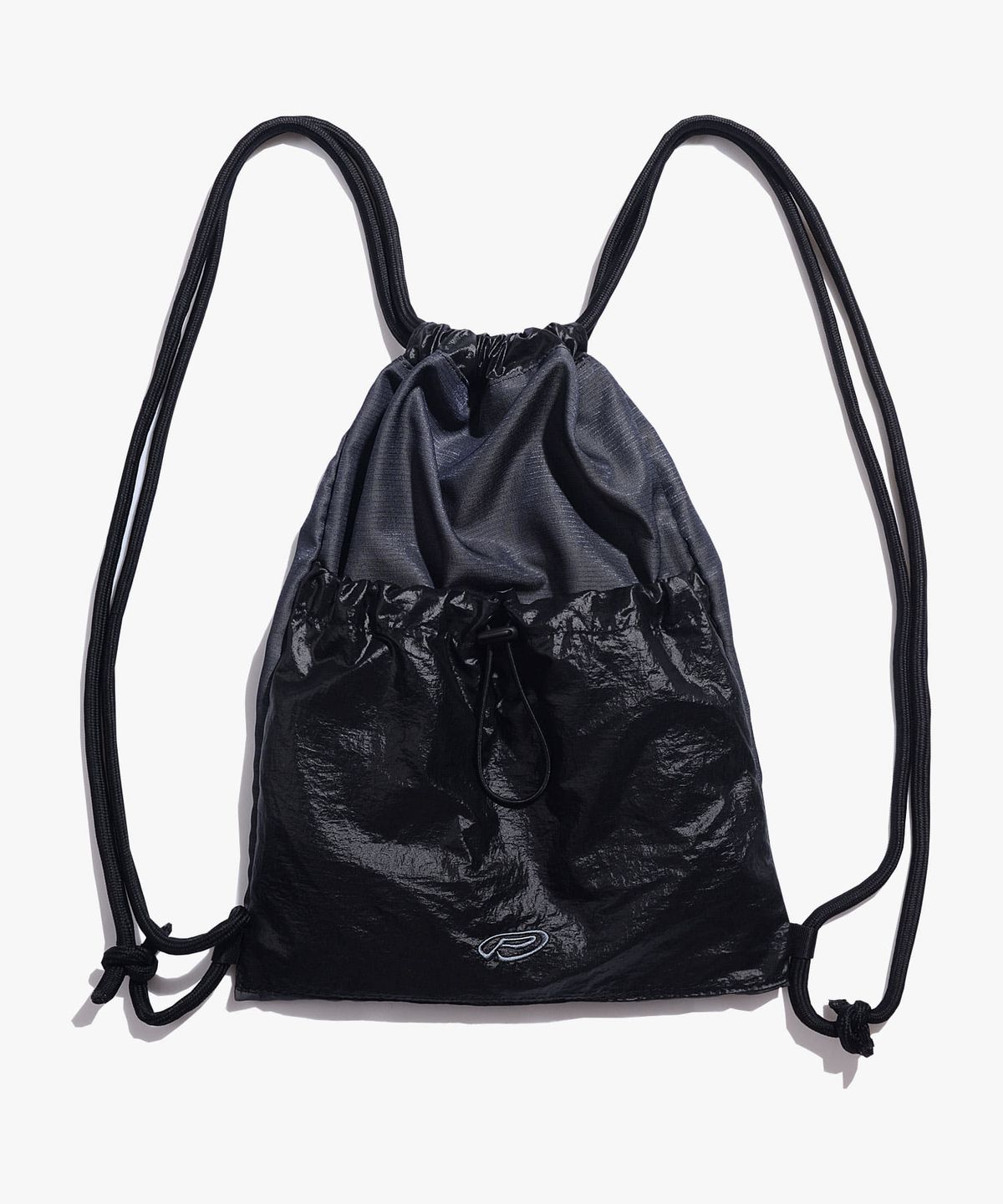 피스메이커(PIECE MAKER) EX NYLON GYM SACK (CHARCOAL)