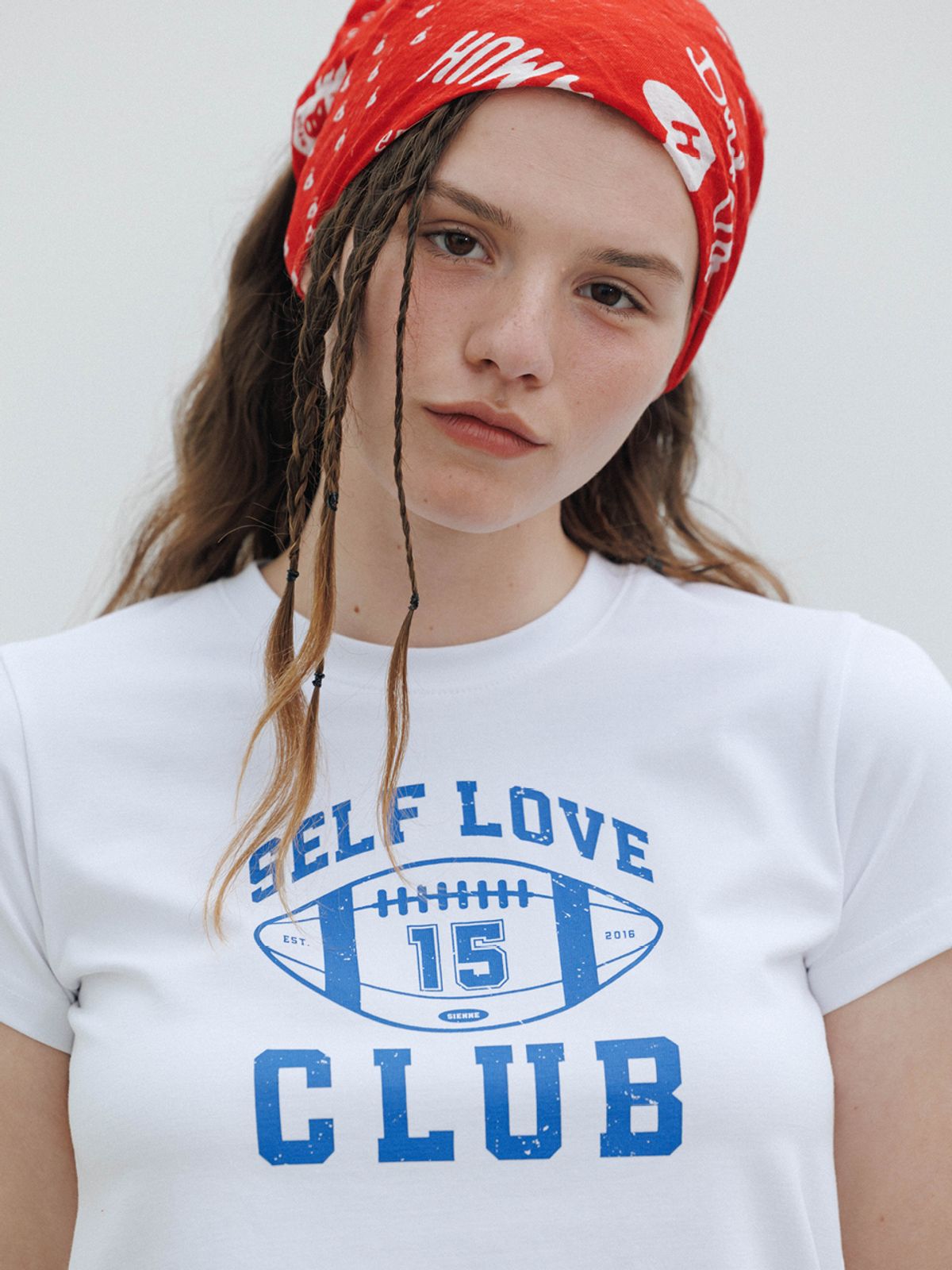 시엔느(SIENNE) Self Love Tshirt (White)