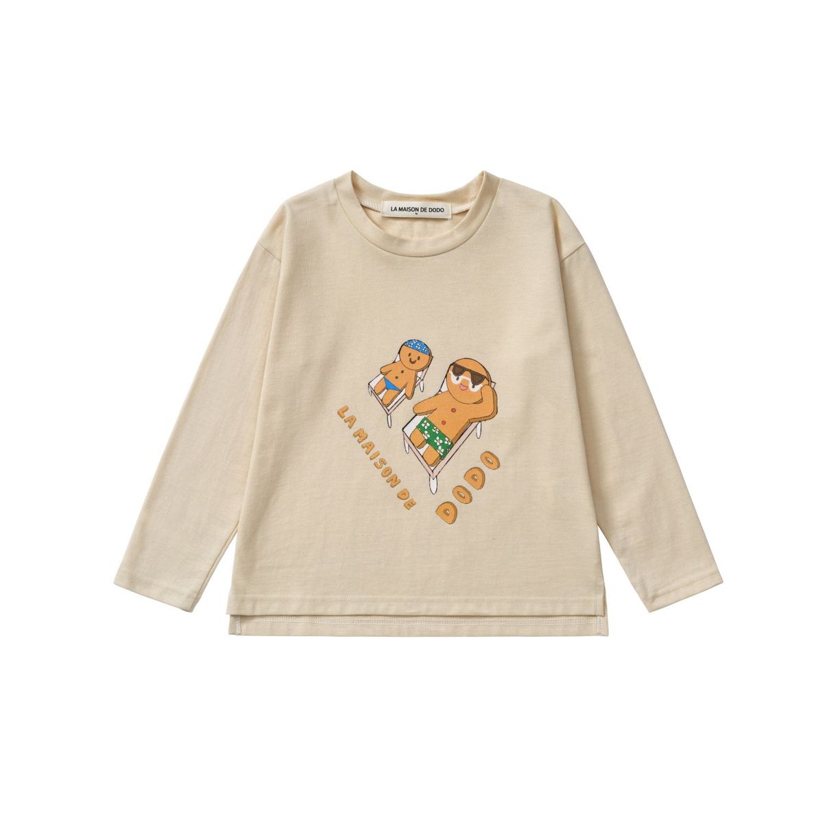 라메종드도도(LA MAISON DE DODO) Basic Dodo Long Sleeve T-Shirt with Tanning Cookies_긴팔티