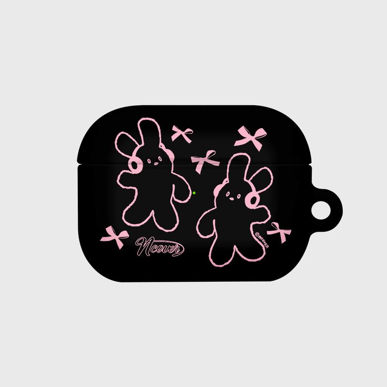 DOODLE RABBIT CASE-BLACK(에어팟시리즈)