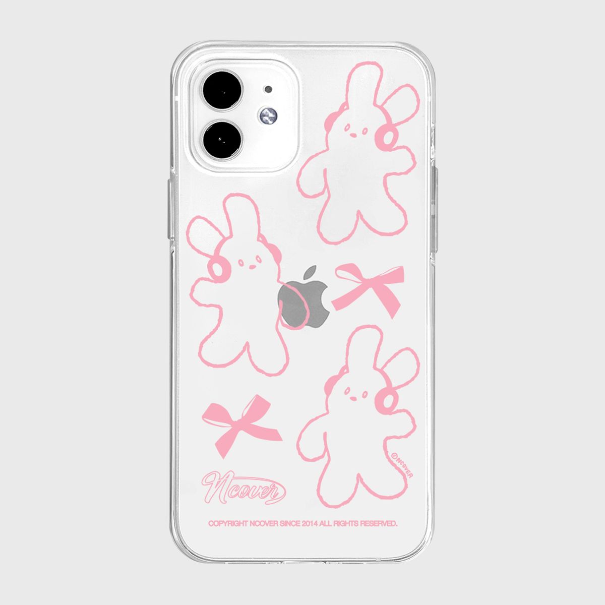 앤커버(NCOVER) DOODLE RABBIT CASE-CLEAR(젤리)