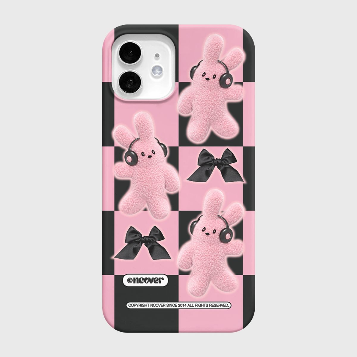 앤커버(NCOVER) RIBBON RABBIT CHECKERBOARD-PINK(하드)