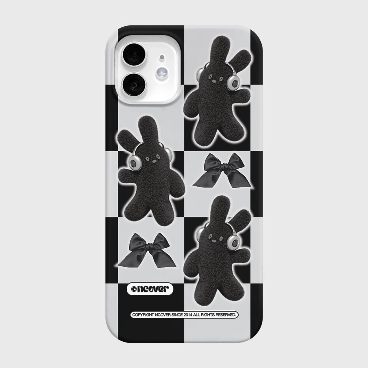 앤커버(NCOVER) RIBBON RABBIT CHECKERBOARD-BLACK(하드)
