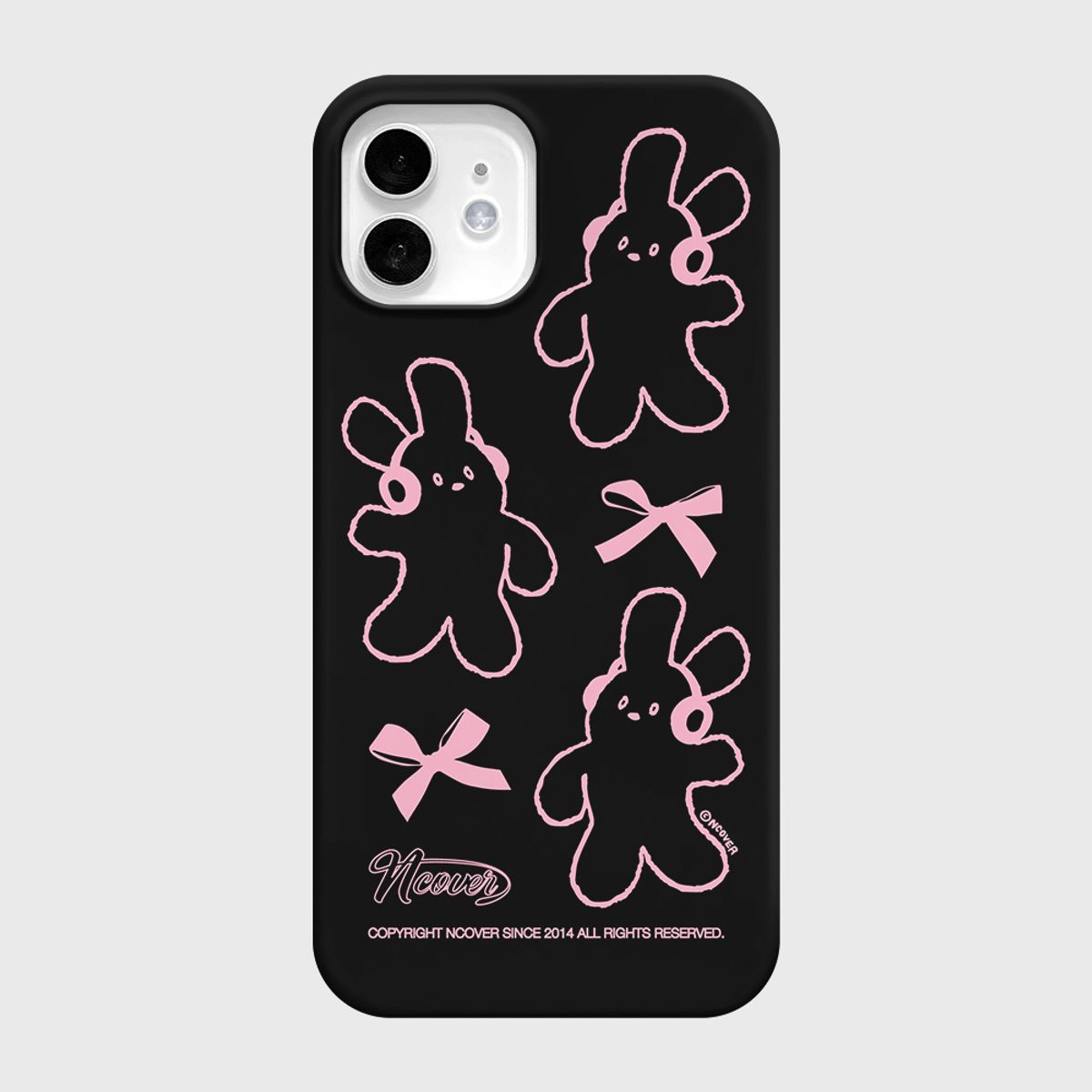 앤커버(NCOVER) DOODLE RABBIT CASE-BLACK(하드)