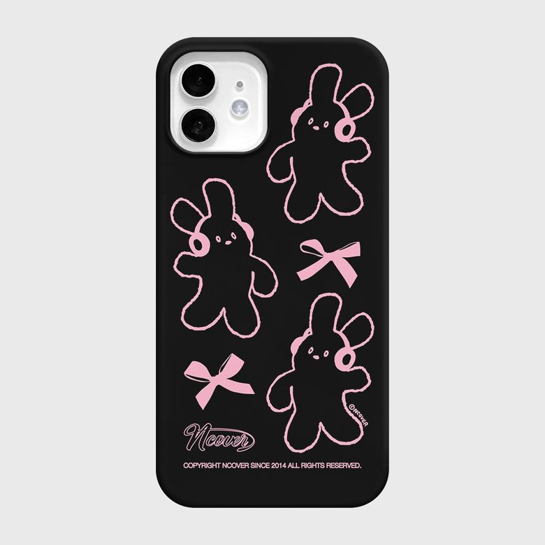 DOODLE RABBIT CASE-BLACK(하드)