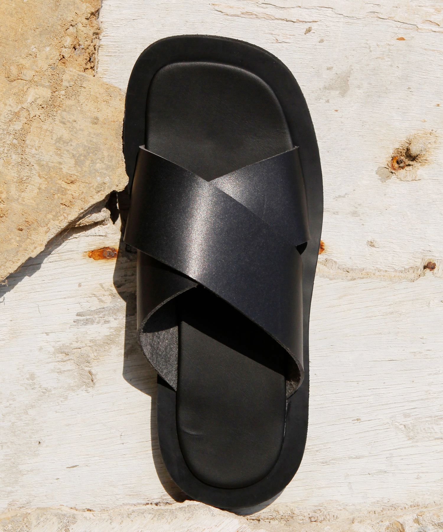 YASE ■ OFFICE SLIDE LEATHER OFFICE SLIDE LEATHER BLACK 547 - YASE | 60% - Asian Fashion