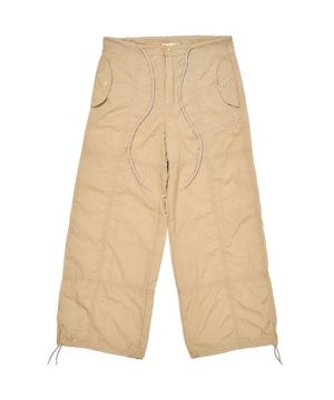스트링 나일론 파라슈트 팬츠_베이지