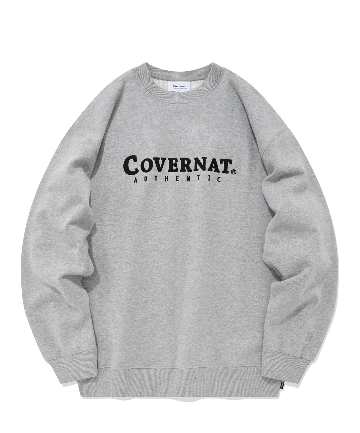 スウェット・トレーナー COVERNAT AUTHENTIC LOGO SWEATSHIRT SA071 Covernat Unisex Small Authentic Logo Sweatshirt Beige