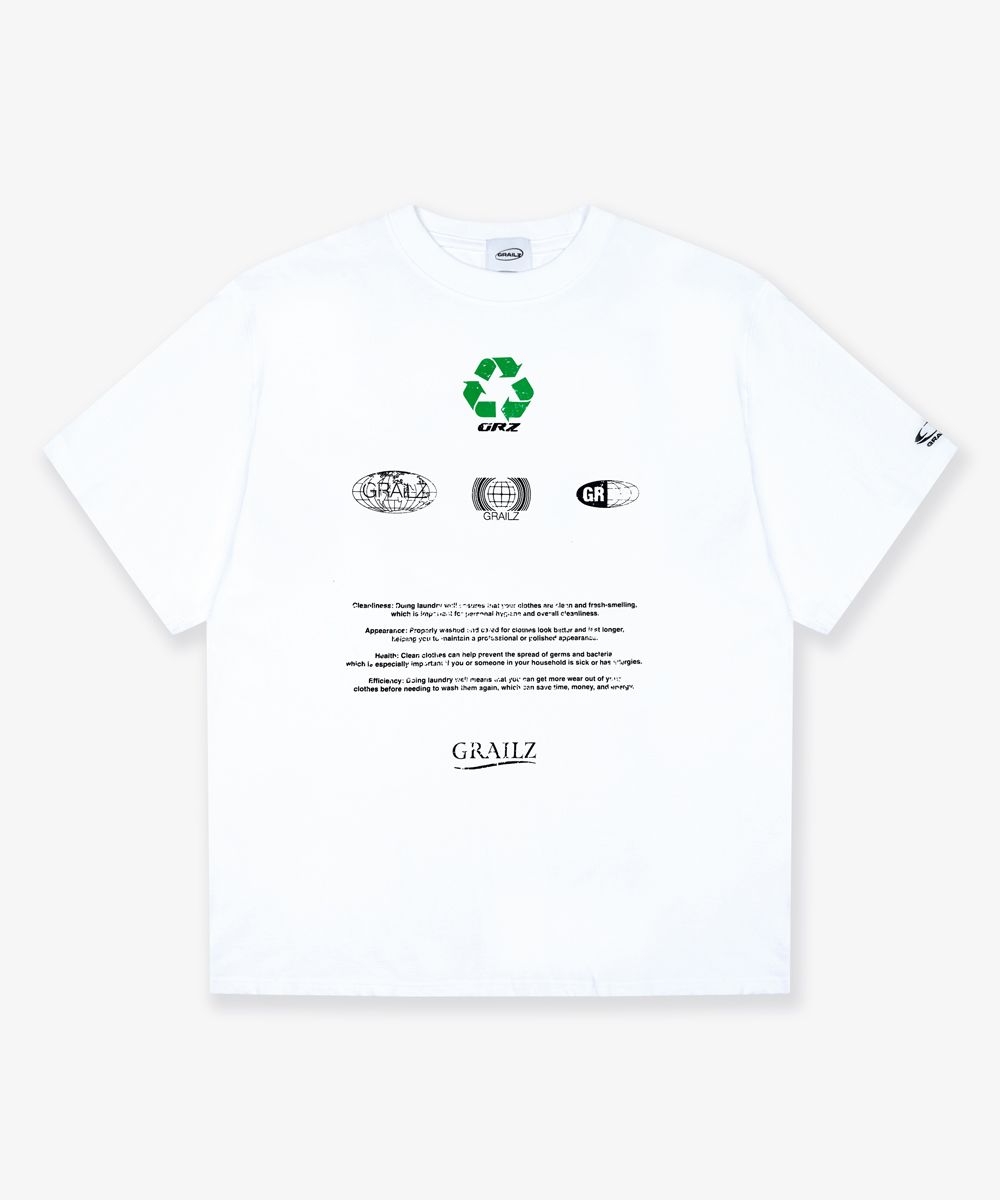 【GRAILZ】RECYCLED GRAPHIC T-SHIRT [WHITE] MUSINSA | GRAILZ RECYCLED GRAPHIC T-SHIRT [WHITE]