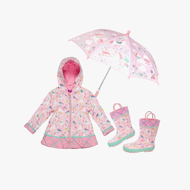 컬러체인징 레인3종 SET 유니콘 / 우비우산장화