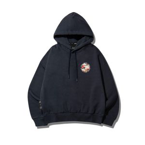 여성) 카모 그래픽 후드티_네이비